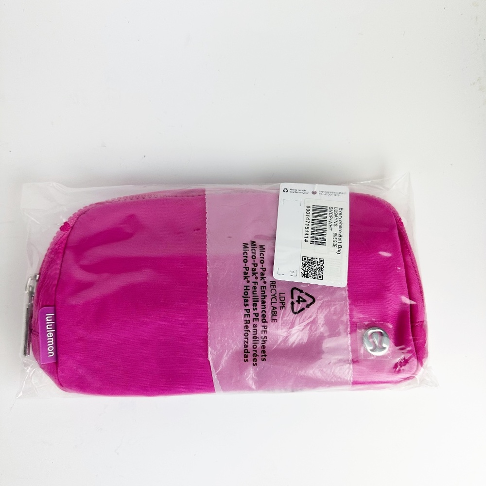NWT Lululemon SONIC PINK Logo Everywhere 1L Belt Bag Fanny Hip Pack Crossbody - Picture 3 of 7